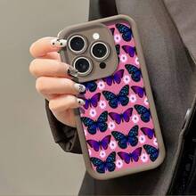 Mariposa Carcasa celular de diseño moderno con protección total caídas y rayones, se adapta perfectamente a todos los modelos  desde X hasta la serie 17, variedades  gama A, y S, celulares  serie G y E, dispositivos  y Redmi Note, además de Infinix GT 20 Pro y Note 42 Pro. Material ligero y cómodo al tacto, resistente al desgaste, accesorio práctico y estético para uso personal diario y protección segura del teléfonoóvil - Multicolor 2 - Ver 4