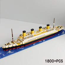 1800+PCS, Century Classic, Build Ship Model, Adult Building Block Gift, Mini Particle Assembly, ABS Material, Stress Relief Building Toy - Multicolor - View 4
