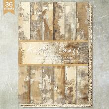 36 Sheets A5 (Artistic Vintage Mottled Earth Wall Background) Scrapbook Thin Paper, Suitable For Bullet Journal, Junk Journal, Greeting Card Background, Photo Album And Handicrafts - Rectangle - View 1