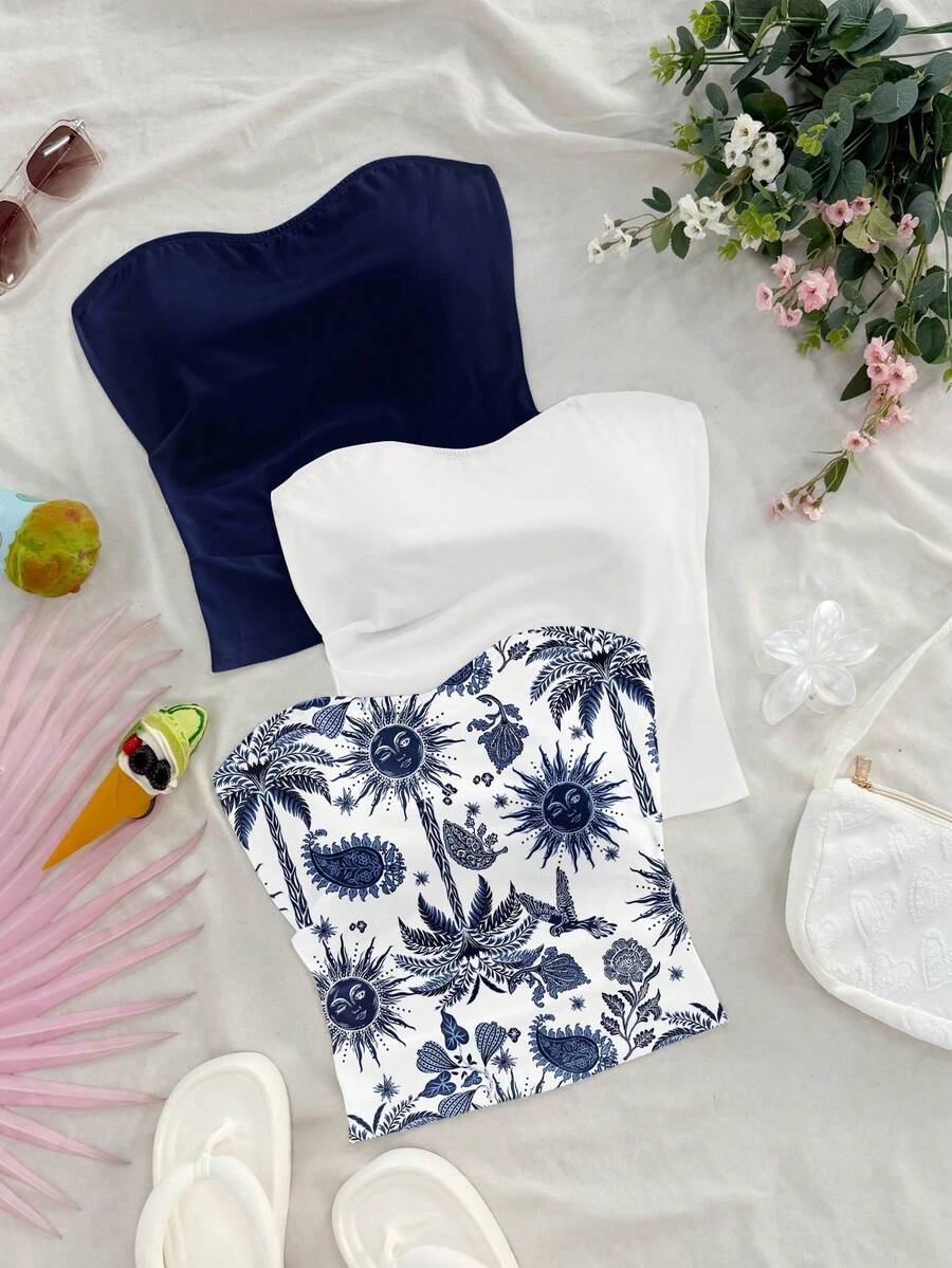 Top sin mangas casual para mujer, fresco y de moda para el verano - Multicolor 6 - Ver 1