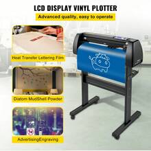 Vinyl Cutting Machine, 28-Inch Vinyl Plotter, Cutting Plotter With LCD Screen, Sign Cutting Plotter With Adjustable Dual Spring Pressure Rollers, Plotter With Signmaster Software For Design And Cutting - 查看 2