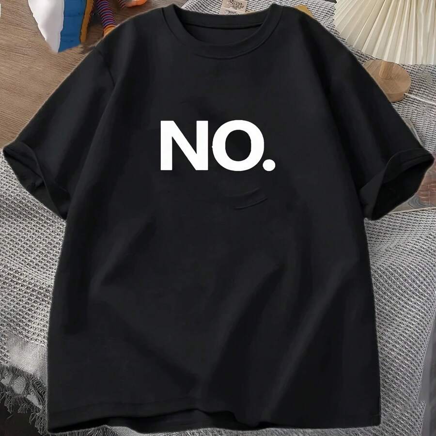 Camiseta No Funny para hombre, chándal de verano, camisetas de manga corta con cuello redondo, ropa deportiva informal de algodón, ropa de calle Vintage Harajuku - Multicolor - Ver 1