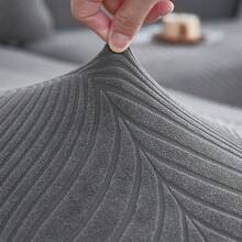 1PC Fleece Sofa Cover [Each Size Comes With One Pillowcase]Pet-Proof, Stain-Resistant, Decorative, Suitable For Sofa, Living Room, Bedroom, Dining Room, All Seasons, Various Occasions - Dark Grey - View 3