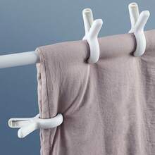 Windproof Clothes Drying Clips - Silicone Padded No-Mark Hangers, Specialized Windproof Drying Fixers, Laundry Clips, Extra-Large Mattress Drying Clips - Ideal For Poolside Beach Chairs, Drying Clothes, Quilts, And Daily Hanging Needs - Multicolor - View 3