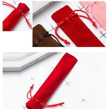 Funda para bolígrafo con cordón aleatorio de 1/5/10/20 piezas, previene arañazos, desgaste y abolladuras para bolígrafos, lápices ópticos o accesorios pequeños, adecuada para almacenar un solo bolígrafo, lápiz labial, brocha de maquillaje, joyas, unidad USB y otros artículos pequeños y delgados. Perfecta para uso diario, viajes o viajes de negocios, cumpleaños, aniversarios, vacaciones o regalos corporativos, temporada de regreso a la escuela - multicolor - Ver 2