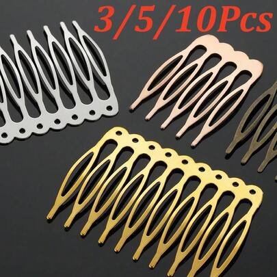 3/5/10 cái lược cài tóc kim loại phong cách vintage DIY, phong cách Trung Quốc truyền thống, phù hợp làm phụ kiện tóc, vật liệu thủ công