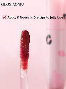 GUOXIAONIU Waterproof Sweat-Proof Non-Stick Cup Portable Long-Lasting Lip Gloss - G06# Rednight - View 11
