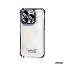 Cutie Lu Carcasa celular diseño moderno con protección completa contra caídas y rasgos, apta para múltiples modelos móviles como serie  5 hasta  17 Pro Max incluyendo Mini, Plus, Pro, Pro Max y 16e,  Galaxy serie A y S con A03,A04,A04e,A05,A06,A12,A15,A22,A32,A34,A35,A54,A55,S23,S24 Ultra, celulares  Moto G52,G54,G84, dispositivos  Poco C40,C65,M5s,M6 Pro 4G,X5,X6,X6 Pro y Redmi 9A,A3,Note 11 4G, funda cómoda duradera ideal para uso cotidiano personal - Negro - Ver 6