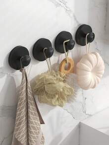 Easy To Install Black Hook Rack With 8 Adjustable Hooks - No Drilling Required, Suitable For Hanging Kitchen Utensils, Towels, Cutting Boards, Clothes And Brushes - Contemporary Style, Multi-Purpose, Space-Saving To Keep Kitchen Countertop Organized - Hook Up - View 8