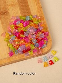 200pcs Random Color Bear DIY Jewelry Accessory - Multicolor - View 4