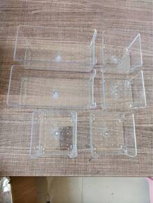 13/8/6/1pc Combination Transparent Plastic Drawer Storage Box Set, Desktop Organizer, Vanity Organizer, Desk Divider Storage Box, For Cosmetics, Jewelry, Kitchen, Bedroom, Bathroom, Office Supplies, Back To School Essential - Clear - View 11