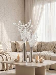 1/2 pièces Vase à fleurs en matériau fer, décoration de maison, décoration de chambre, ornement de fête et de vacances, pour la décoration de la maison, la décoration du bureau, les décorations de mariage, les accessoires du salon, peut être utilisé comme cadeau de la Saint-Valentin, cadeau de vacances, cadeau d'anniversaire et de remise de diplôme - De nombreux styles - Voir 9