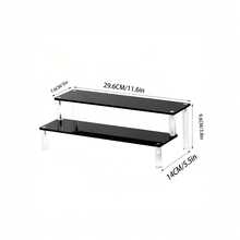 1pc Black Acrylic Tiered Display Stand, Black Acrylic Tiered Storage Rack, Doll Display Rack, Multi-Purpose Multi-Layer Blind Box Figure Storage Rack, Suitable For Bedroom, Study And Shop - Black - View 12