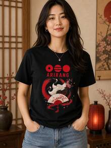 Women T-Shirts - 黑色 - 查看 1
