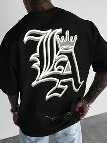 NEOREFINED Men's Solid Color Crew Neck Short Sleeve T-Shirt QXW3 - 軍綠色 - 查看 1