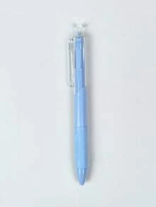 30pcs Retractable Quick-Dry White Pen, High-Aesthetic Neutral Pen 0.5mm For Students, Exam And Practice, ST Tip Black, Card Holder, Acrylic Markers, K-POP, Stitch, Stationery, Back To School - A - View 2