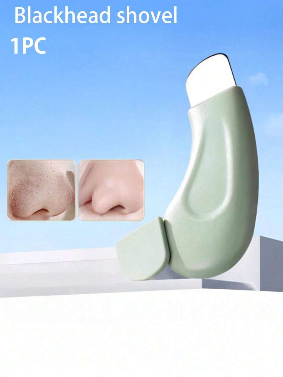 1pc Manual Blackhead Remover, Facial Pore Cleaner For Blackheads, Featuring Textured Surface And Soft Handle, Ergonomic Design To Prevent Slipping. Suitable As A Gift For Various Festivals. [Color May Have Slight Variations; Packaging Will Be Randomly Arranged For Delivery.] - Beauty Blackhead Remover - View 1