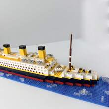 1800+PCS, Century Classic, Build Ship Model, Adult Building Block Gift, Mini Particle Assembly, ABS Material, Stress Relief Building Toy - Multicolor - View 6