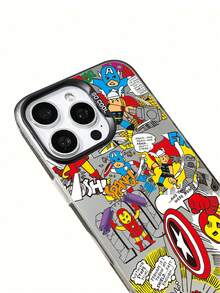 Marvel Spider Man Iron Man Cartoon Men's Phone Case, Compatible IPhone 17 Pro Max/17 Pro/Air/16 Pro Max/15 Plus/14/13/IP 17/15Pro/12 Pro/11/16 Plus,XR Apple Anti Fall And Anti Scratch Protective Case, - Translucent Black 1 - View 8