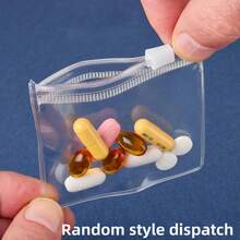 20/10/5pcs Transparent PVC Jewelry Bags Plastic Jewelry Storage Bags Transparent Ring Earring Packaging Anti-Oxidation Bags Small Zipper Lock Storage Bags Japanese Pill Dispenser Bags Set Reusable Zipper Pill Bags Transparent Plastic Self-Sealing Travel Medicine Storage Bags With Slide Lock For Medicine And Small Items Storage, Japanese Jewelry Storage Roll Bag – Reusable Jewelry Storage Bag With Zipper - E - View 4