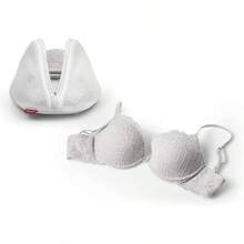 Bolsa para Lavar Ropa Delicada en Lavadora Malla Protectora para Lencera Funda con Cierre para Prendas Finas Dimensiones: 25 X 20 X 2 Color: Blanco - inicial - Ver 3