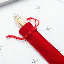 Funda para bolígrafo con cordón aleatorio de 1/5/10/20 piezas, previene arañazos, desgaste y abolladuras para bolígrafos, lápices ópticos o accesorios pequeños, adecuada para almacenar un solo bolígrafo, lápiz labial, brocha de maquillaje, joyas, unidad USB y otros artículos pequeños y delgados. Perfecta para uso diario, viajes o viajes de negocios, cumpleaños, aniversarios, vacaciones o regalos corporativos, temporada de regreso a la escuela - multicolor - Ver 5