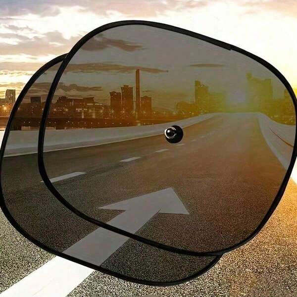 2/4pcs Car Suction Cup Sun Shade, Car Window Sun Shade, Sun Protection Heat Insulation Side Window Sun Shade, Windshield Sun Shield,Suitable For Various Vehicle Models SUV, Off-Road Vehicle, Truck, Truck
