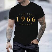 Camiseta del 60 cumpleaños, camiseta del 60 de edición limitada, regalo perfecto del cumpleaños 1966 para ella, camisetas de fiesta de cumpleaños para hombres - Multicolor - Ver 1