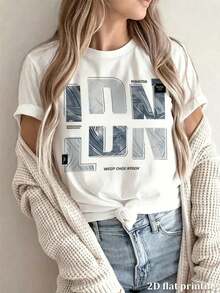 Women T-Shirts - 白色 - 查看 1