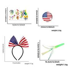 Set de Animación para Partidos de Fútbol Mundial, Diadema y Pin con Banderas de Varios Países, Accesorios para Aficionados - Estilo 5 - Ver 15