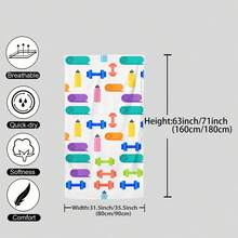 1 chiếc khăn tắm bãi biển sợi microfiber in họa tiết, nhanh khô, siêu thấm hút, nhẹ, không dính cát, hoàn hảo cho bãi biển, hồ bơi, cắm trại và du lịch, quà tặng Valentine, vật dụng thiết yếu cho bãi biển|Thiết kế truyền cảm hứng|Khăn mềm thấm hút - Nhiều màu - Xem 3