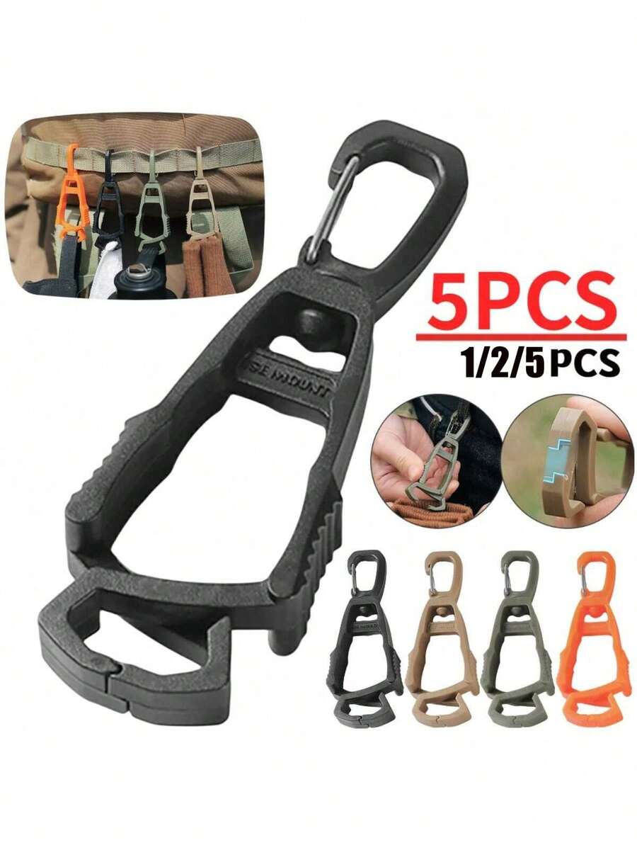 Multi-Functional Outdoor Utility Hook, Glove Clip, Clothes Hanger, Glove Rack, Plastic Work Glove Clip, Work Glove Guard, Multi-Tool, Glove/Bottle/Key/Hat Clip For Hiking Camping Hunting Accessories