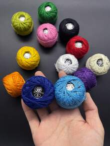 #8 Soft Color Lace Crochet Yarn, Single Roll 25m Soft Yarn, Suitable For Coasters & Home Decor Accessories Crochet, Lightweight Yarn, Healing Style Home & Winter Cabin Handmade First Choice - Lace Thread - View 7