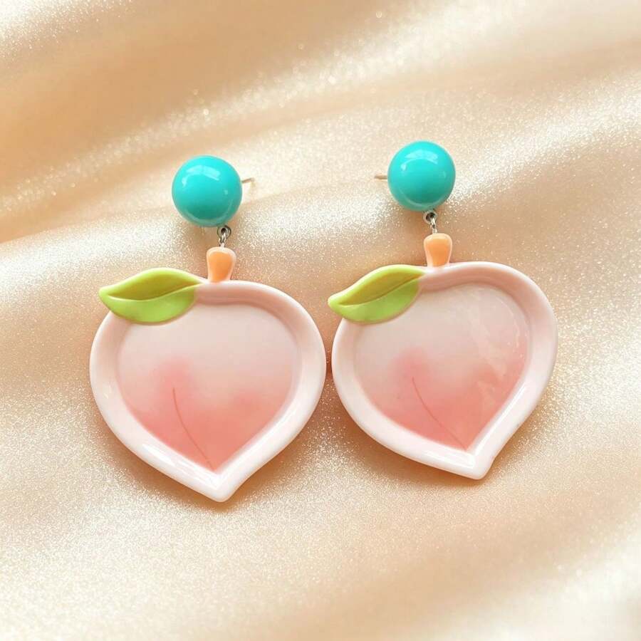 1 Pair 2pcs Women's Earrings, Suitable For Dates And Daily Wear - Multicolor - View 1