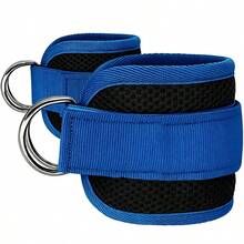 6pcs Set - Resistance Band Set With Ankle Straps, Padded Fitness Ankle Straps, Hip And Leg Workout Equipment For Women, Adjustable Wrist Cuff And Shoulder Strap For Hip Kick, D-Ring Compatible With Cable Machine Gym Foot Training Support - Multicolor - View 15