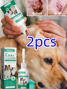 Pet Ear Drops, Suitable For Cats And Dogs, Gentle Ear Canal Cleaning. Removes Dirt - Multicolor - View 8
