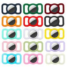 Nouveau porte-badge en silicone pour collier de chien, porte-Airtag rond, étui de protection pour porte-Airtag, porte-badge, accessoires pour animaux de compagnie - Multicolore - Voir 4