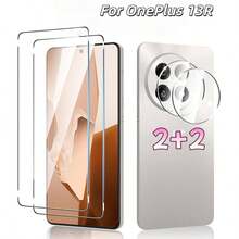 4pcs (2+2) Compatible With One Plus 15/12/13/13R/Nord 5/Nord CE5, 2pcs Clear High-Definition Screen Protector + 2pcs Clear High-Definition Tempered Glass Lens Protector, Lens Protector Pad, Screen Protector Film, High-Definition Edge Glue Full Coverage Tempered Glass Screen Protector, Easy Installation, Scratch-Resistant Film, Phone Protection, High Clarity, Smooth Surface, Shatter-Resistant Material, Durable Glass, Phone Screen Shield, Tech Enthusiasts - Clear - View 10