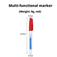 4 Packs Waterproof Permanent Markers, Long Nib Fine Point Deep Hole Pens, Long Reach Construction Marking Tools - Multicolor - View 5