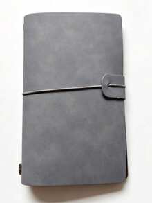 1pc Minimalist A6 Size Portable Leather Cover Notebook School Supplies - A6 - View 13