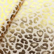 1Pc Golden Foil Leopard Pattern Polyester Fabric,Pre-Cut 59x19.68inch 100% Polyester Fabric,Vibrant Colors,Perfect For Quilting,Home Textile Sewing,DIY Wallet ,Pouches,Bag Making,Cushions,Pillow,Quilts And DIY Projects - Default - View 7
