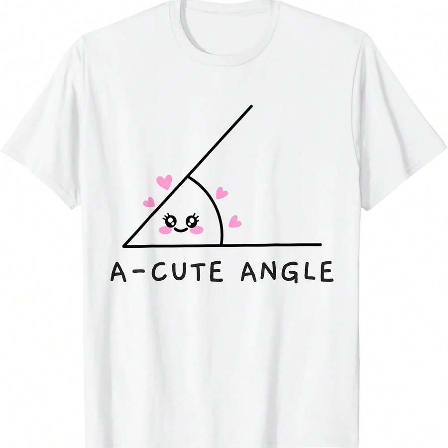Camiseta con estampado personalizado de camisetas gráficas de Streetwear con diseño de profesor de matemáticas de ángulos agudos, broma para geómetra y aficionado a la trigonometría - Multicolor - Ver 1