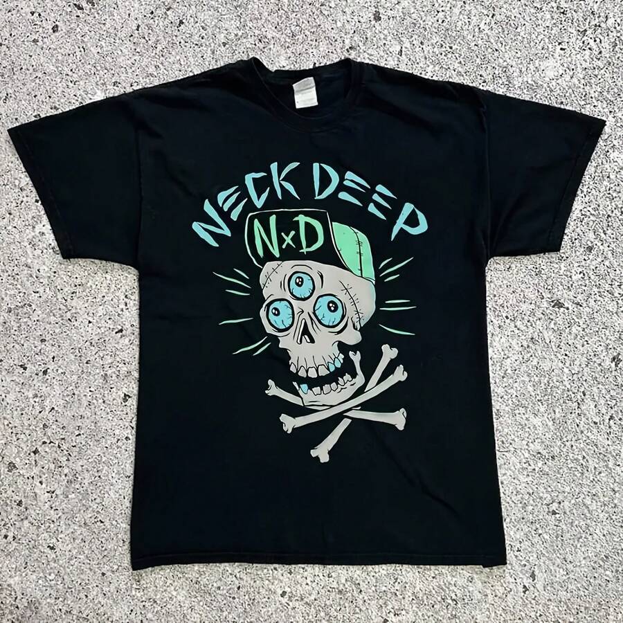 Classic T-Shirt With Deep Neck S-5XL 11D453 - Multicolor - View 1