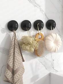 Easy To Install Black Hook Rack With 8 Adjustable Hooks - No Drilling Required, Suitable For Hanging Kitchen Utensils, Towels, Cutting Boards, Clothes And Brushes - Contemporary Style, Multi-Purpose, Space-Saving To Keep Kitchen Countertop Organized - Hook Up - View 9
