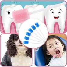 Hisopos Esponja Desfalleado Care de Esponja Swab, Desechables Hisopos Orales, Cuidado Oral Hisopos, Swab Dental Swabsticks para Limpieza de Del Diente, Dientes Limpieza de Los Hisopos Rosa - Rosa - Ver 7