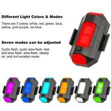 4pcs Luz Led Estrobo Funciones Fija Moto Auto Bicicleta KS80 - versión prémium - Ver 1