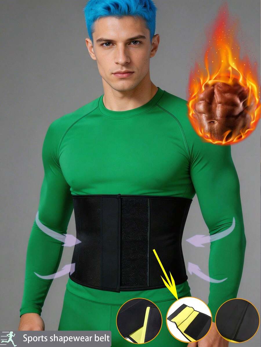 1PC Unisex Tight Waist Trimmer Body Shaper, Designed For Abdominal Fat Control And Waist Training, Shaping Belt For Better Workout, Suitable For Daily Exercise, Work And Leisure, Accelerates Fat Burning - Multicolor - View 1