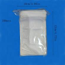 100/200/400pcs Non-Woven Fabric Bags, Multiple Sizes To Meet Different Needs, Drawstring Non-Woven Fabric Disposable Tea Bags, Medicine Bags, Herbal Decoction Bags, Coffee Filter Bags, Kitchen Accessories - White - View 14