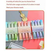 Gradient Fluorescent Highlighter Pens, High-Quality Colorful Marker Pens, Student And Meeting Marker Pens, Smudge-Resistant, Soft Tip Design, Large Capacity, Lightweight And Durable, Smooth Writing, Eye-Protection Highlighter Pens, Suitable For Note-Taking, Diary, Study And Office Scenes. - Multiple Styles - View 7