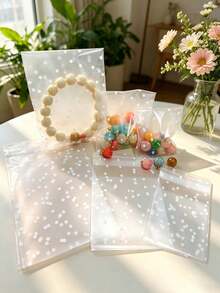 10/100入波點圖案禮品袋 自黏式裝飾禮品袋 適用生日派對、婚禮、節日派對、甜點袋、新娘袋、單身女派對填充袋、婚禮伴手禮 - 多色的 - 查看 7